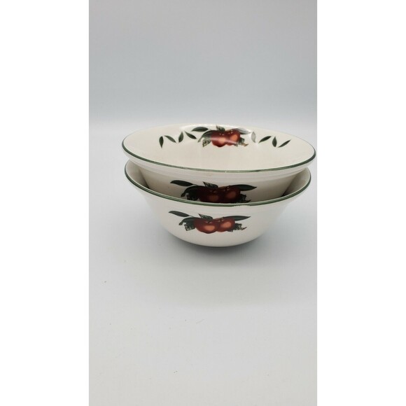 WSP Cades Creek Collection APPLE Set of 2 5 1/4" Fruit Dessert Bowls Stoneware - Picture 8 of 12